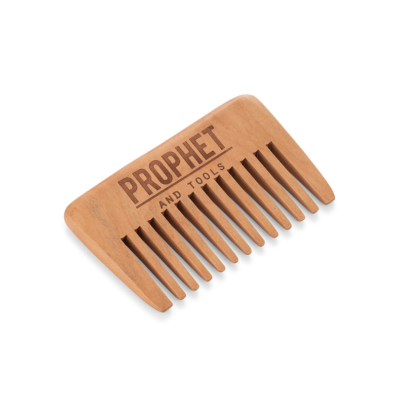 wooden beard comb