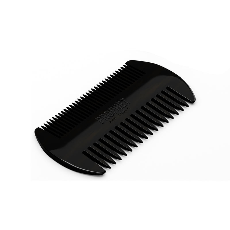double sided black beard comb