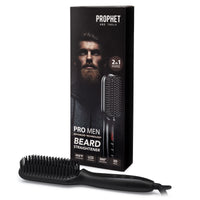 straightening heat brush for beard and hair